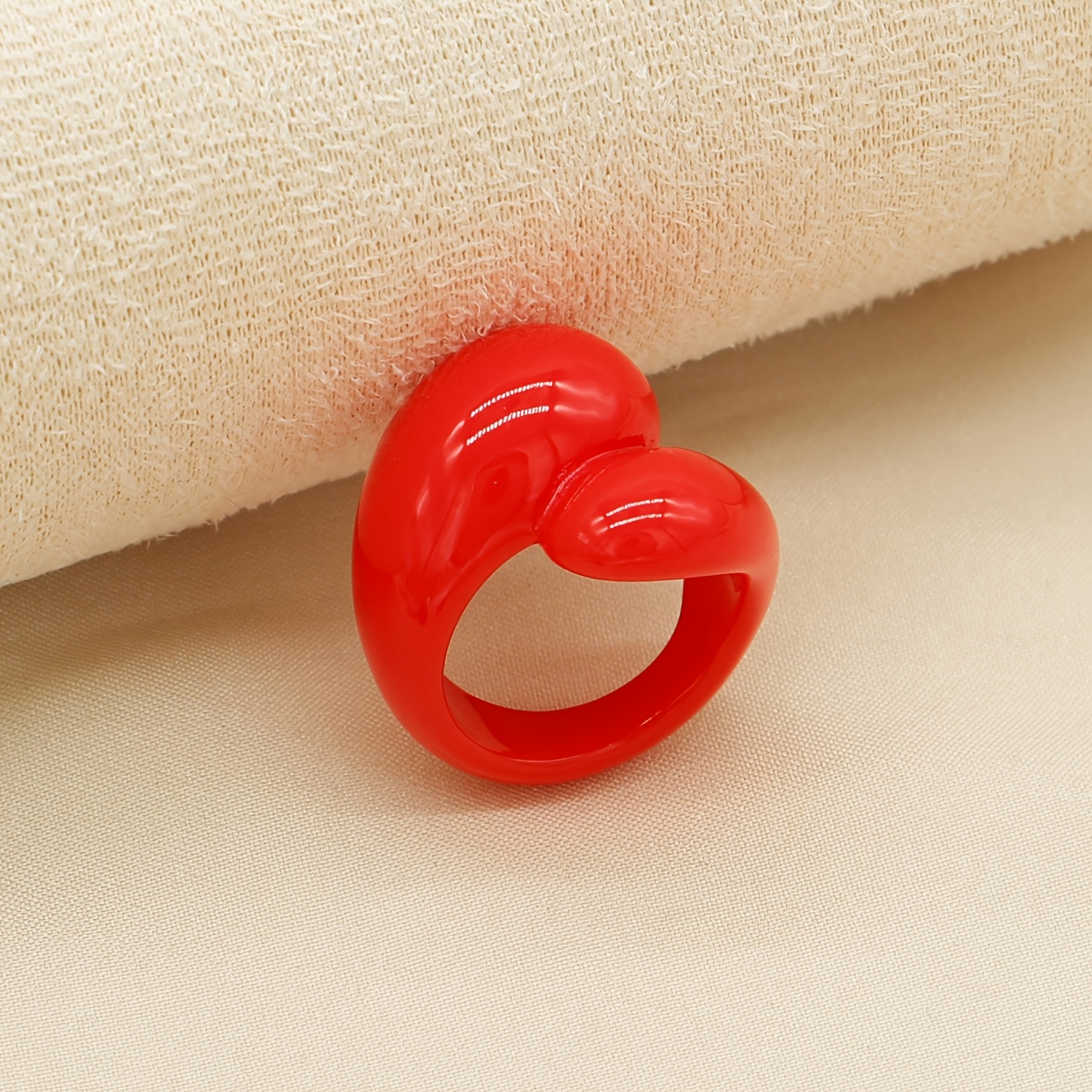 Bohemian Style Vintage Minimalist Resin Closed Ring